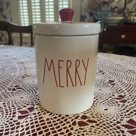 Rae Dunn lidded jar - Picture 1 of 2